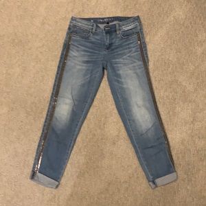 WHBM Girlfriend Jeans with sequins
